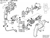Bosch 0 601 139 142 GBM 350 Drill 240 V / GB Spare Parts GBM350